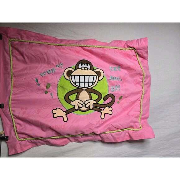 Y2k 2000s Original Bobby Jack Monkey Pink Standard Pillow Cases ×2- READ INFO - Picture 5 of 14